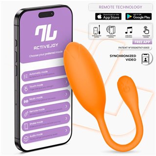 Logan Vibrating Egg with App Unibody Silicone Orange - IN-555 - Teknashop Ltd