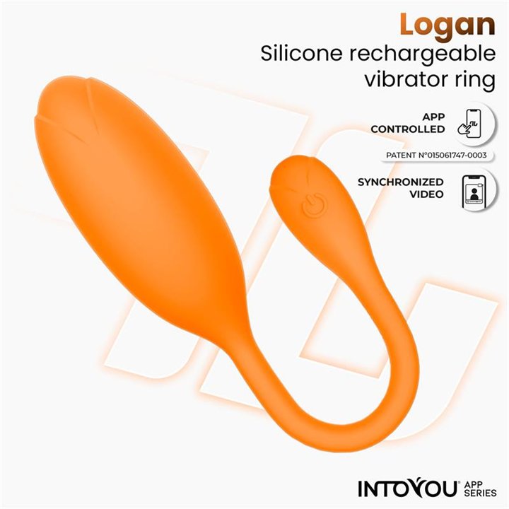 Logan Vibrating Egg with App Unibody Silicone Orange - IN-555 - Teknashop Ltd