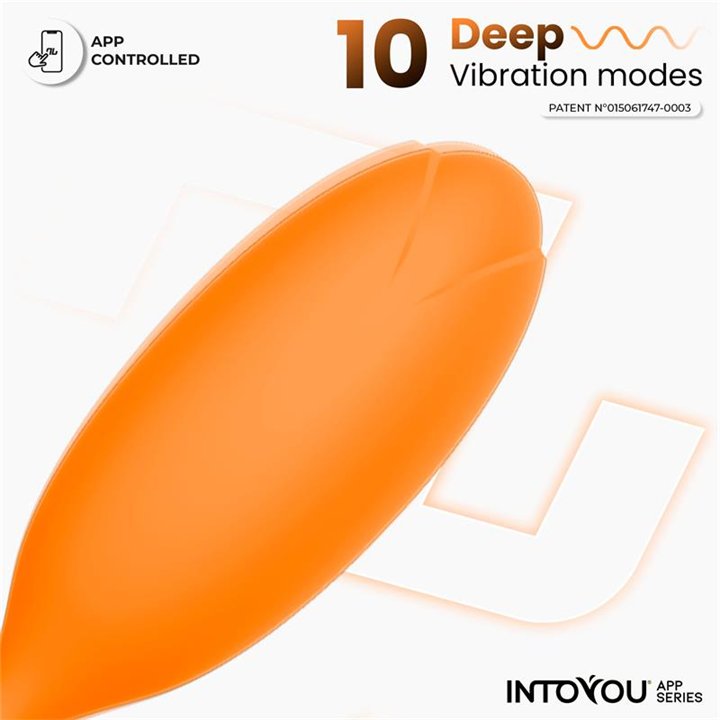 Logan Vibrating Egg with App Unibody Silicone Orange - IN-555 - Teknashop Ltd