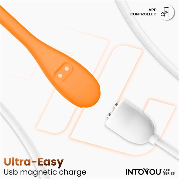Logan Vibrating Egg with App Unibody Silicone Orange - IN-555 - Teknashop Ltd