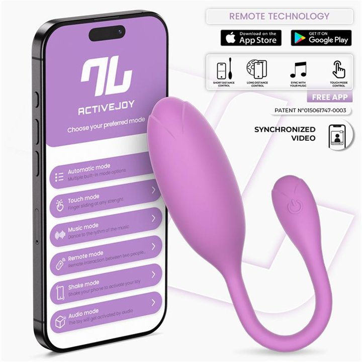 Logan Vibrating Egg with App Unibody Silicone Purple - IN-554 - Teknashop Ltd