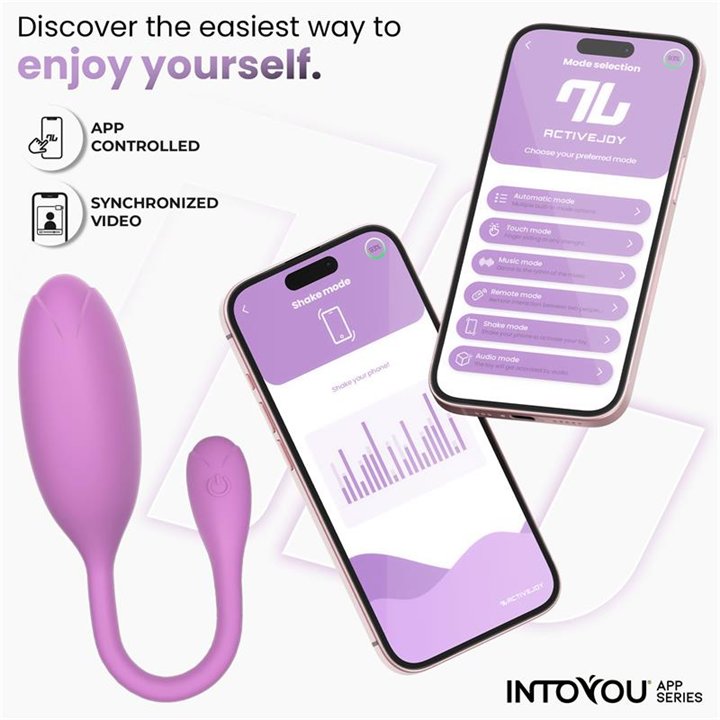 Logan Vibrating Egg with App Unibody Silicone Purple - IN-554 - Teknashop Ltd
