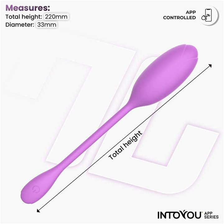 Logan Vibrating Egg with App Unibody Silicone Purple - IN-554 - Teknashop Ltd