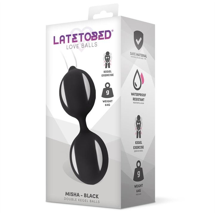 Misha Double Kegel Balls with Internal Weight - LT-483 - Teknashop Ltd