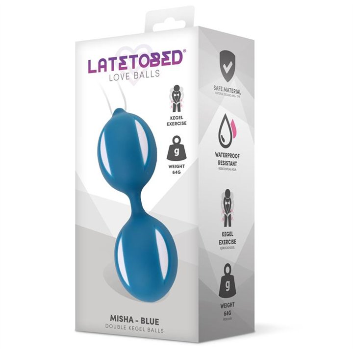 Misha Double Kegel Balls with Internal Weight - LT-482 - Teknashop Ltd