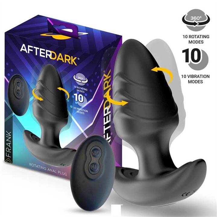 Frank 360º Rotating and vibrating Anal Plug with Remote Control - AD-488 - Teknashop Ltd