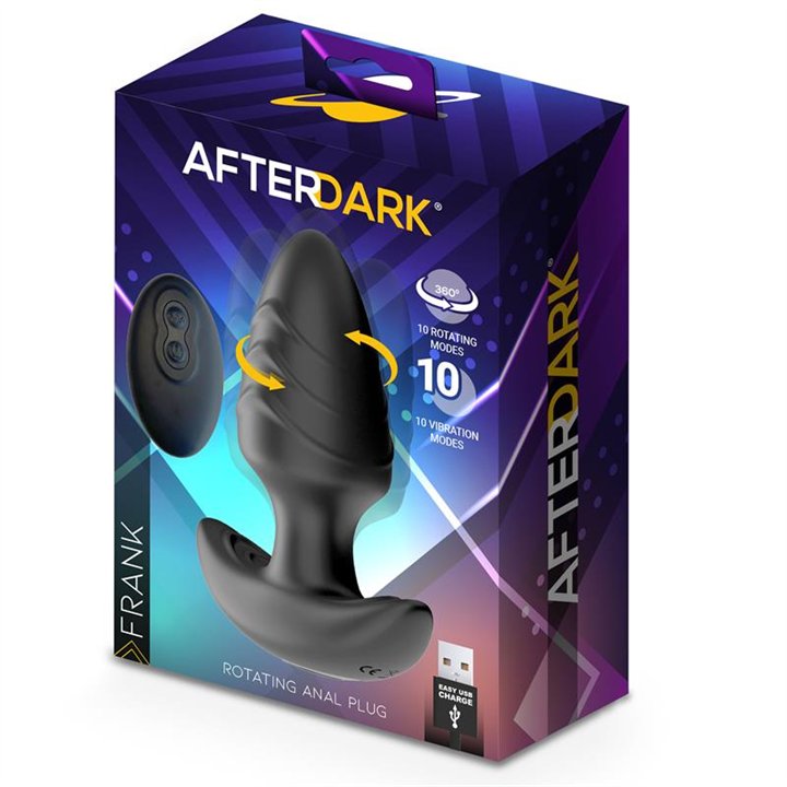 Frank 360º Rotating and vibrating Anal Plug with Remote Control - AD-488 - Teknashop Ltd