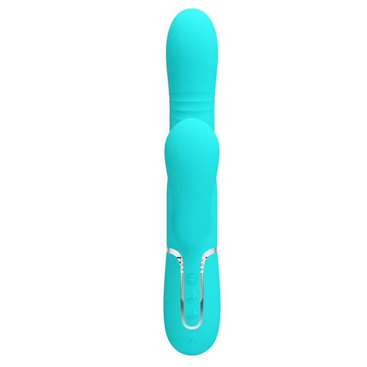 Mariana Vibrator 4 in 1 Silicone Turquoise - BW-500034-1 - Teknashop Ltd