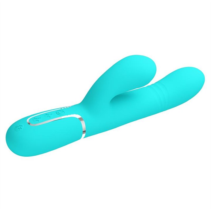 Mariana Vibrator 4 in 1 Silicone Turquoise - BW-500034-1 - Teknashop Ltd