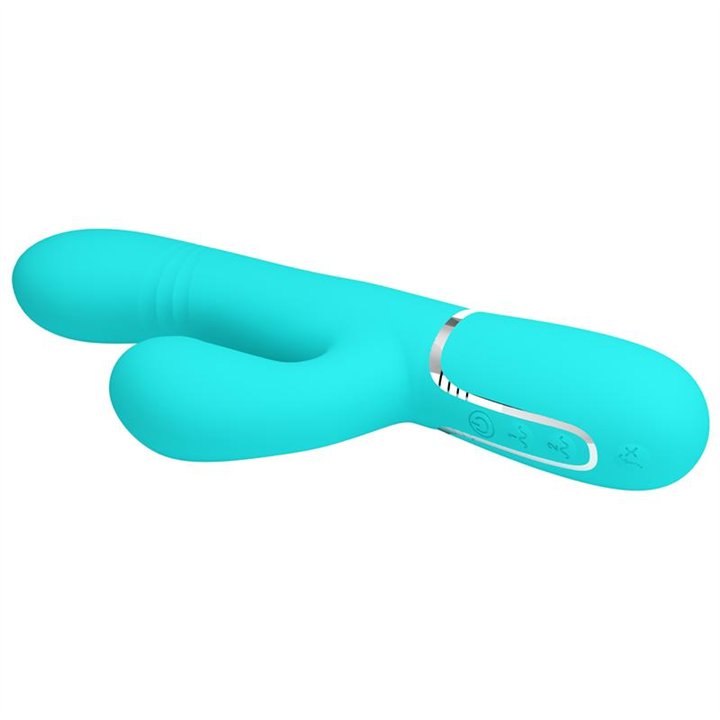 Mariana Vibrator 4 in 1 Silicone Turquoise - BW-500034-1 - Teknashop Ltd