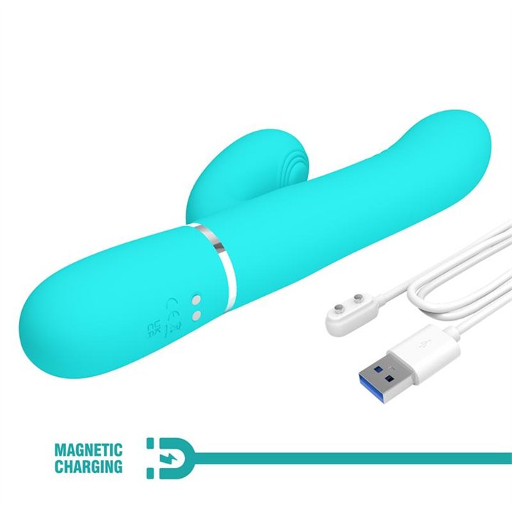 Mariana Vibrator 4 in 1 Silicone Turquoise - BW-500034-1 - Teknashop Ltd