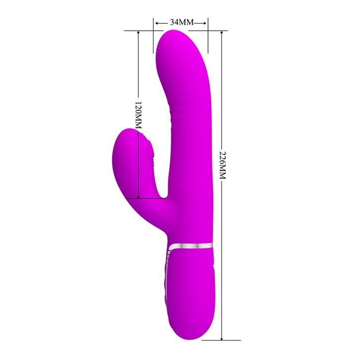 Mariana Vibrator 4 in 1 Silicone Fuchsia - BW-500034 - Teknashop Ltd