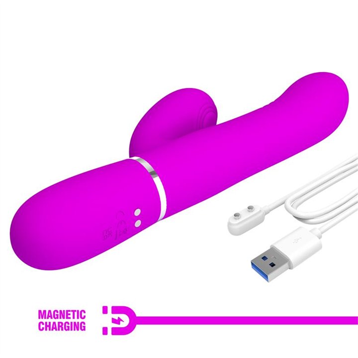 Mariana Vibrator 4 in 1 Silicone Fuchsia - BW-500034 - Teknashop Ltd