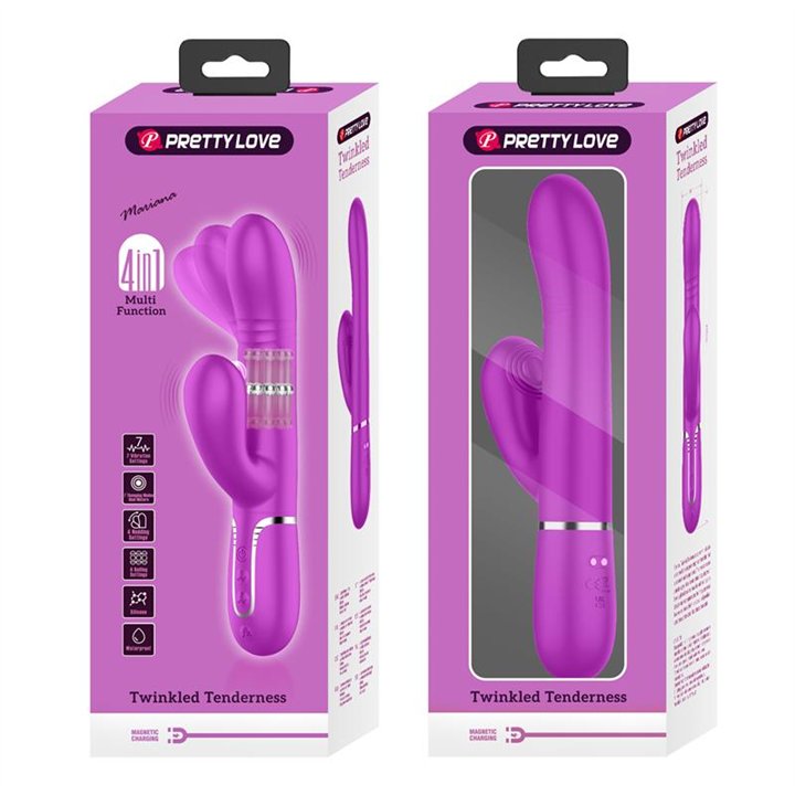 Mariana Vibrator 4 in 1 Silicone Fuchsia - BW-500034 - Teknashop Ltd