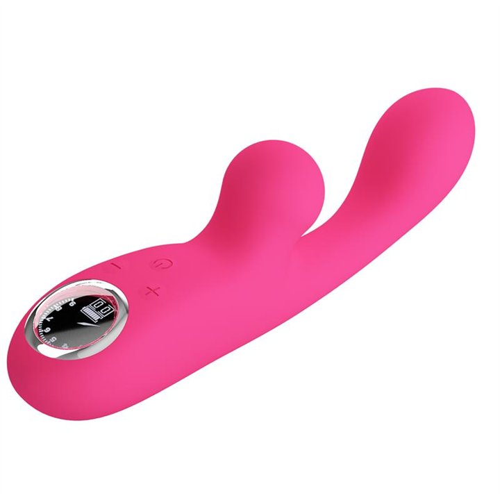 Skylar Bunny Vibrator and Thumping  Pink - BW-500039LED-1 - Teknashop Ltd