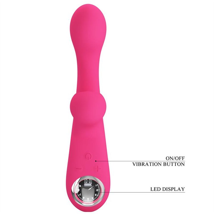 Skylar Bunny Vibrator and Thumping  Pink - BW-500039LED-1 - Teknashop Ltd
