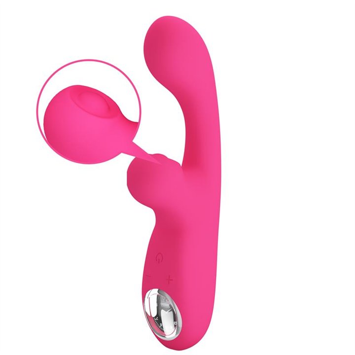 Skylar Bunny Vibrator and Thumping  Pink - BW-500039LED-1 - Teknashop Ltd
