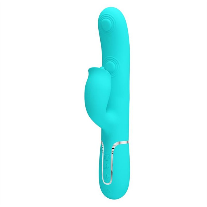 Gigi Vibrator Licking and Thumping Turquoise - BW-500035-1 - Teknashop Ltd