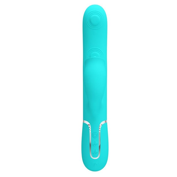 Gigi Vibrator Licking and Thumping Turquoise - BW-500035-1 - Teknashop Ltd