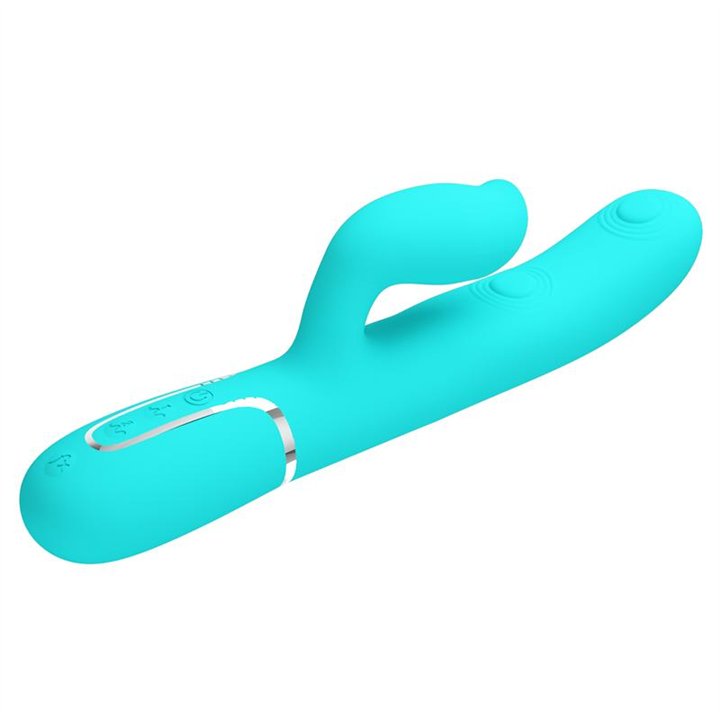 Gigi Vibrator Licking and Thumping Turquoise - BW-500035-1 - Teknashop Ltd