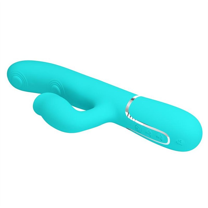 Gigi Vibrator Licking and Thumping Turquoise - BW-500035-1 - Teknashop Ltd