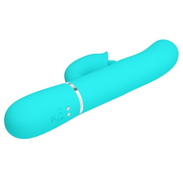 Gigi Vibrator Licking and Thumping Turquoise - BW-500035-1 - Teknashop Ltd