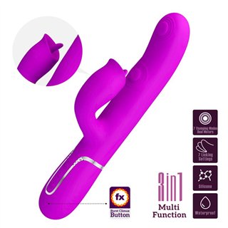 Gigi Vibrator Licking and Thumping Fuchsia - BW-500035 - Teknashop Ltd