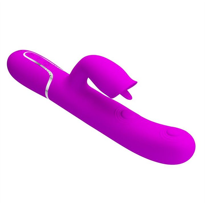 Gigi Vibrator Licking and Thumping Fuchsia - BW-500035 - Teknashop Ltd