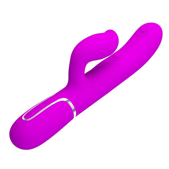 Gigi Vibrator Licking and Thumping Fuchsia - BW-500035 - Teknashop Ltd