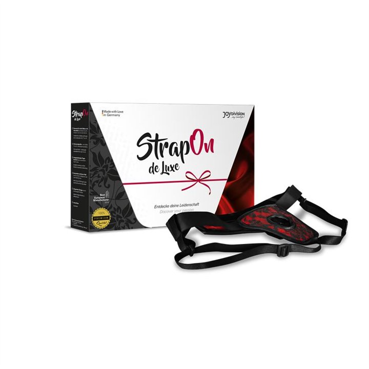 Strap On de Luxe red Without Back S - XL - 17920 - Teknashop Ltd