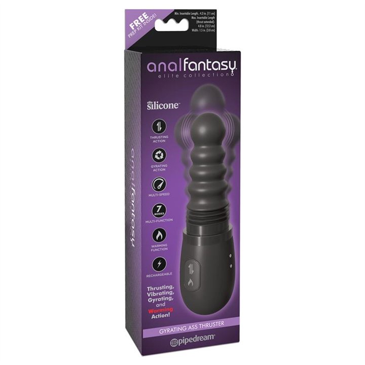 Anal Stimulator with Vibration, Rotation and Up and Down - PD-4787-23 - Teknashop Ltd
