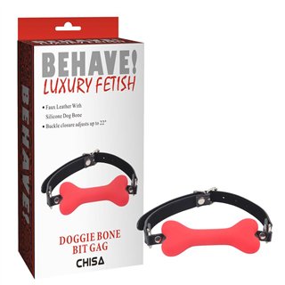 Gag Ball Doggle Bone Bit Red - CN-634132365 - Teknashop Ltd