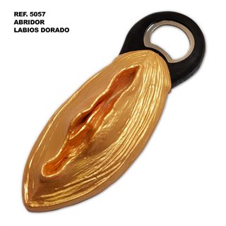 Lip-shaped bottle opener Gold - 8412345050572 - Teknashop Ltd