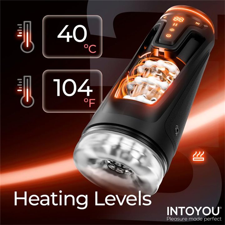 Conor Male Masturbator with Thrusting, Vibration and Heat Function - U-256 - Teknashop Ltd