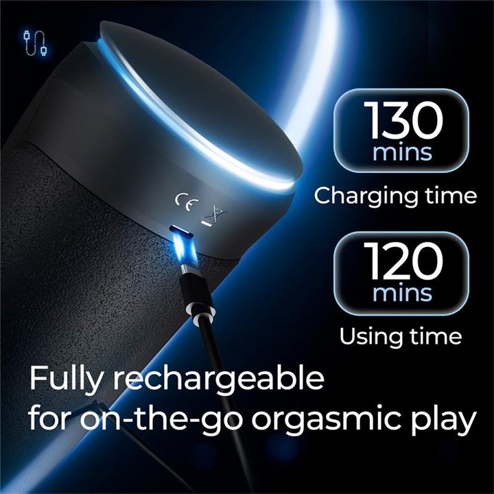 Conor Male Masturbator with Thrusting, Vibration and Heat Function - U-256 - Teknashop Ltd