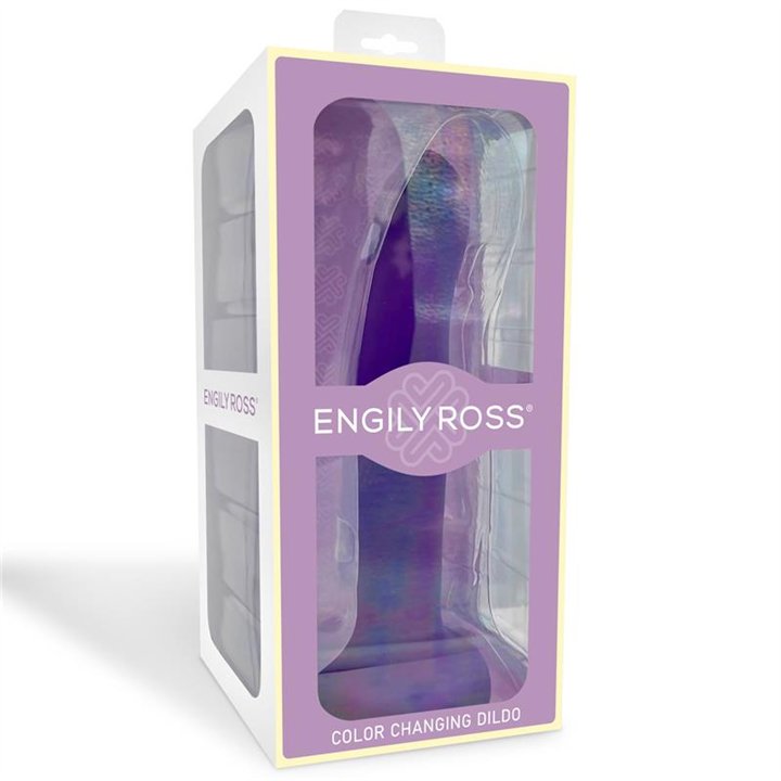 Color-Changing Dildo Purple to Pink Size L 21 cm - ER00229 - Teknashop Ltd