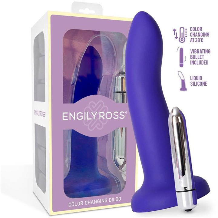 Color-Changing Dildo Purple to Pink Size S 14 cm - ER00219 - Teknashop Ltd