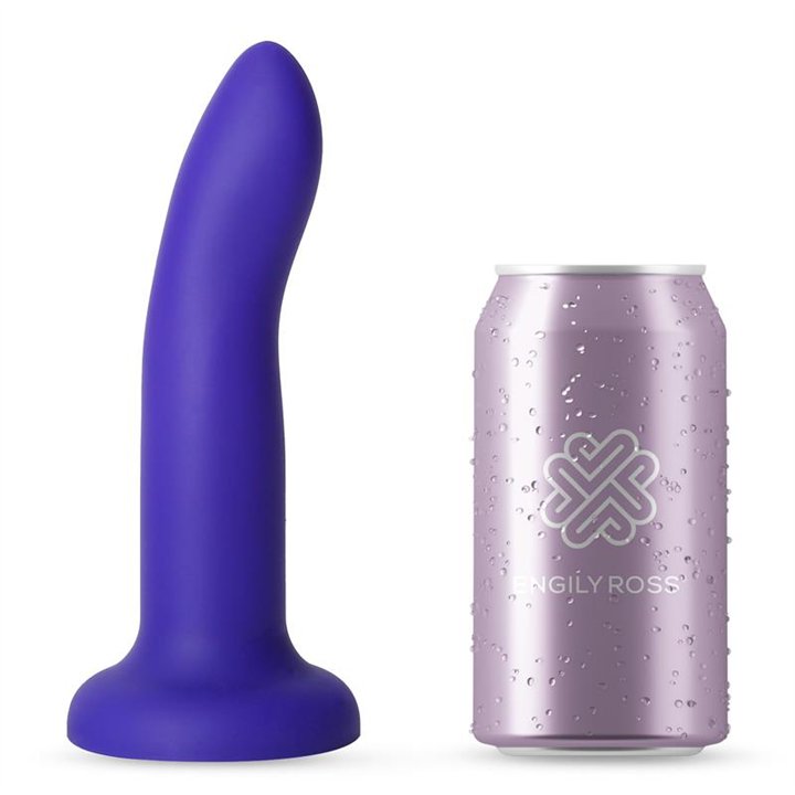 Vibrating Color-Changing Dildo Blue to Purple Size M 17 cm - ER00223 - Teknashop Ltd