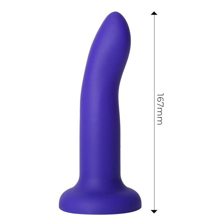 Vibrating Color-Changing Dildo Blue to Purple Size M 17 cm - ER00223 - Teknashop Ltd