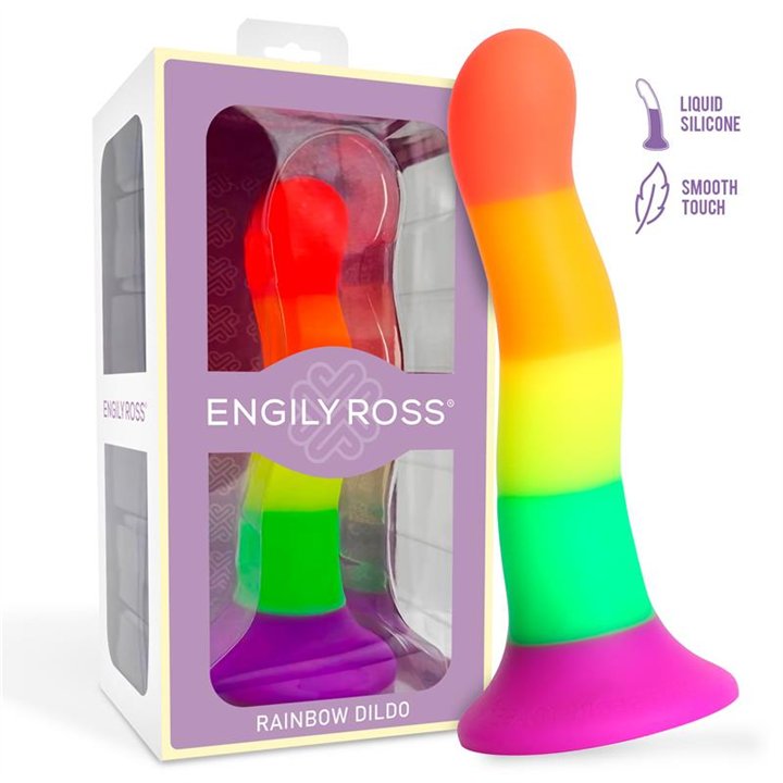 Dildo Rainbow Color LGBT 18 cm - ER00226 - Teknashop Ltd