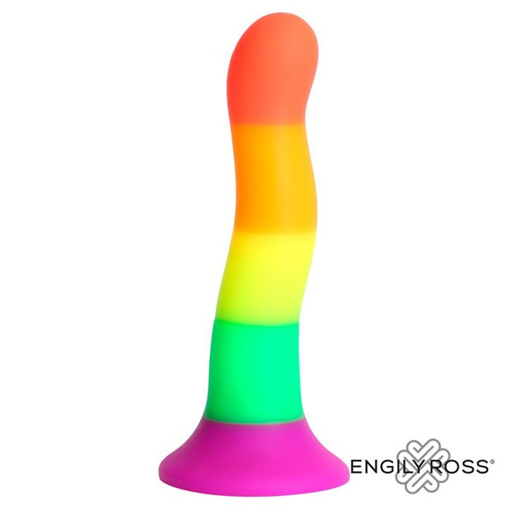 Dildo Rainbow Color LGBT 18 cm - ER00226 - Teknashop Ltd