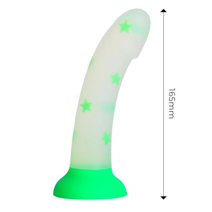 Glow-in-the-Dark Dildo Confetti Star 17 cm - ER00225 - Teknashop Ltd