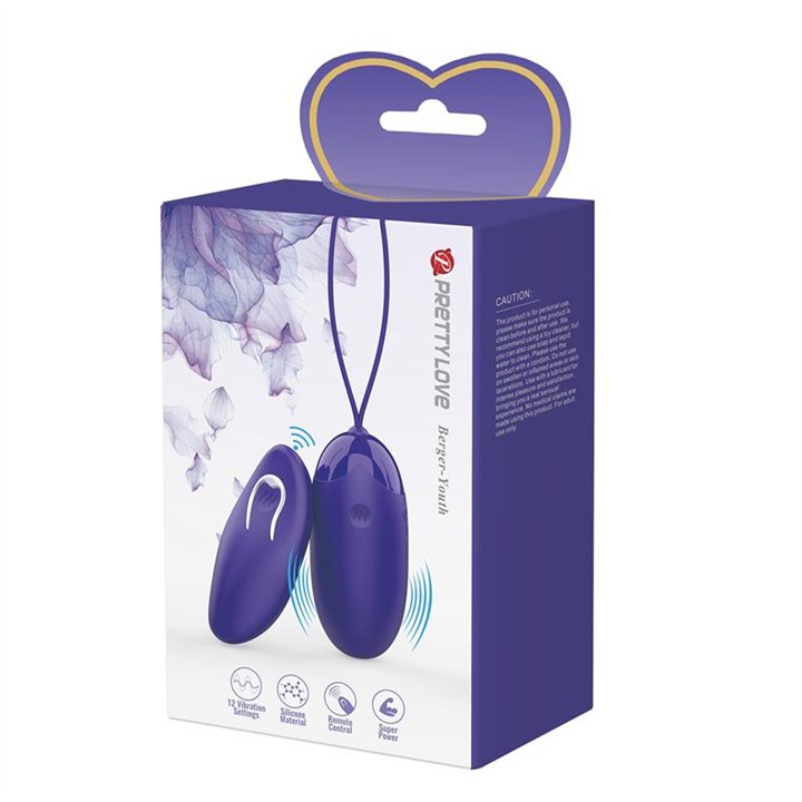 Berger-Youth Vibrating Egg with Remote Control - BI-014362WL - Teknashop Ltd