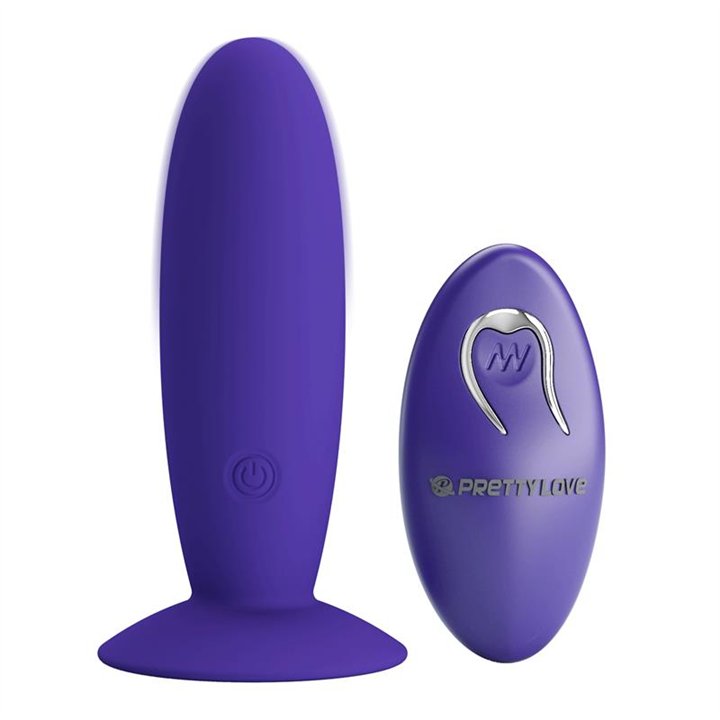Youth Vibrating Anal Plug with Remote - BI-040045WL - Teknashop Ltd