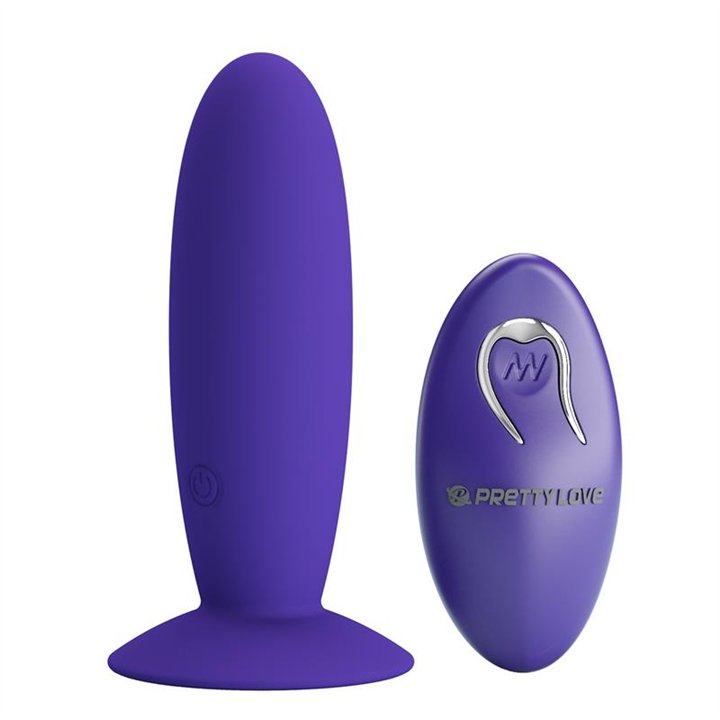 Youth Vibrating Anal Plug with Remote - BI-040045WL - Teknashop Ltd