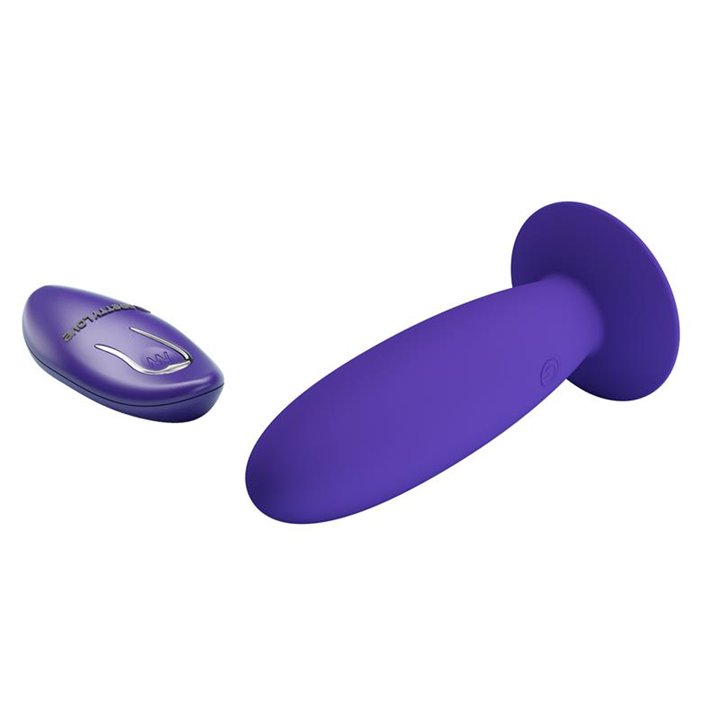 Youth Vibrating Anal Plug with Remote - BI-040045WL - Teknashop Ltd