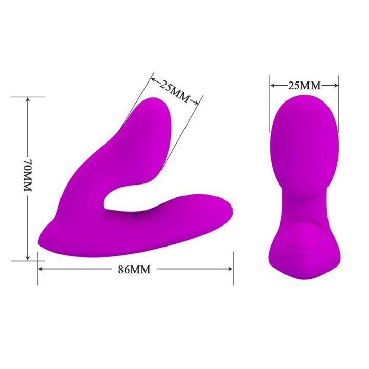 Melvin Vibrating But Plug with Remote - BI-040157W - Teknashop Ltd