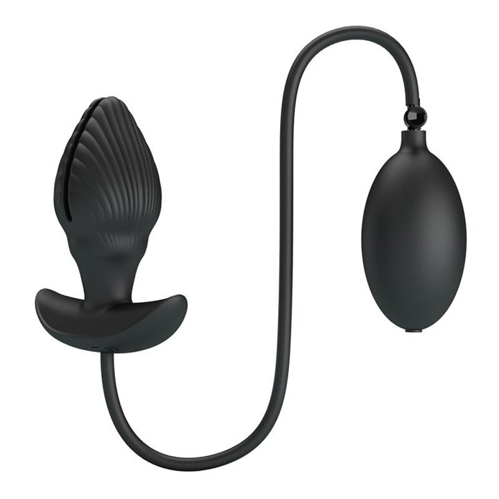 Manson Inflatable Butt Plug with Vibration - BI-040160Q - Teknashop Ltd