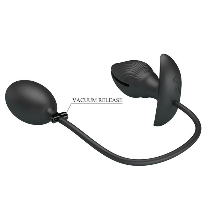 Manson Inflatable Butt Plug with Vibration - BI-040160Q - Teknashop Ltd
