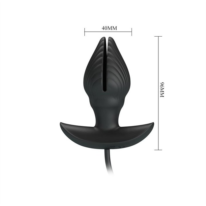 Manson Inflatable Butt Plug with Vibration - BI-040160Q - Teknashop Ltd